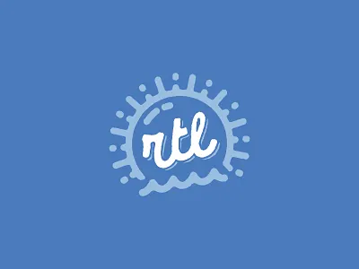 Rising Tide Concept badge branding design icon lettering logo monogram script sun type typography vector