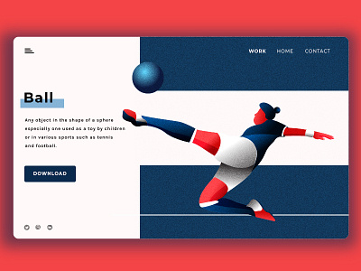 Ball 3d art circle colorful design flat illustration insight investment money sport ui