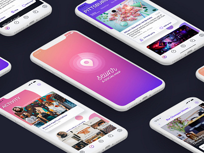 Sewnr Social Map app branding design events ios iphone 10 iphonex sewnr social ui ux