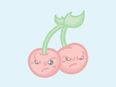 PLANTS VS. ZOMBIES : Cherry Bomb character cute design game graphics illustration kawaii pastel plants vs zombies