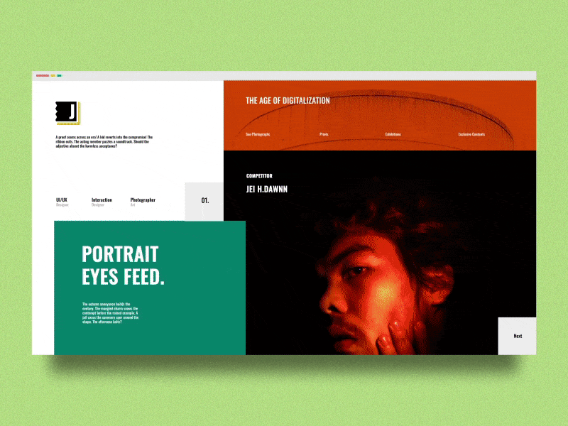 Exhibition - Alternative and Animated after effects animated animation art bold bold colors concept creative design flat heavy interaction interaction design motion ui uiux visual web web design website