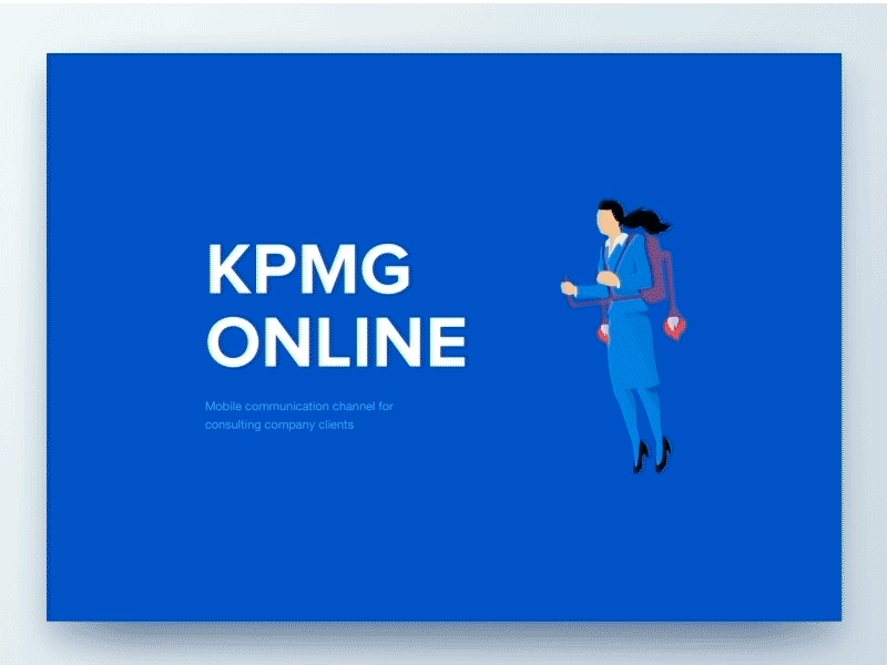 KPMG App Case Study clean white application dashboard interface design ios app interaction iphone iphonex kpmg company mobile app presentation ux iu animation gif web case study case study yalantis