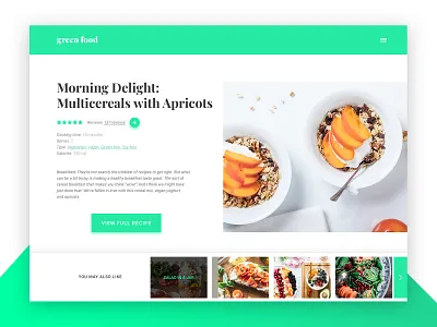 Daily UI #40 - Recipe daily ui daily ui challenge food photoshop recipe ui ui challenge ui design user interface user interface design web design website