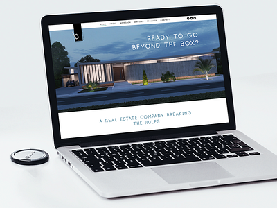 Beyond the box Brand Identity brandidentity branding graphicdesign mock up real estate website