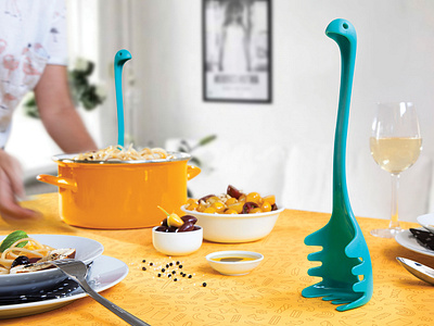 PAPA NESSIE \ Pasta Spoon design lake legendary loch ness nessie ototo papa papa nessie pasta spaghetti