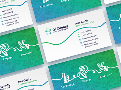 Tri County Care Branding Identity brand strategy brandbook branding branding identity business card design system gradient icons identity linedrawing logo pattern