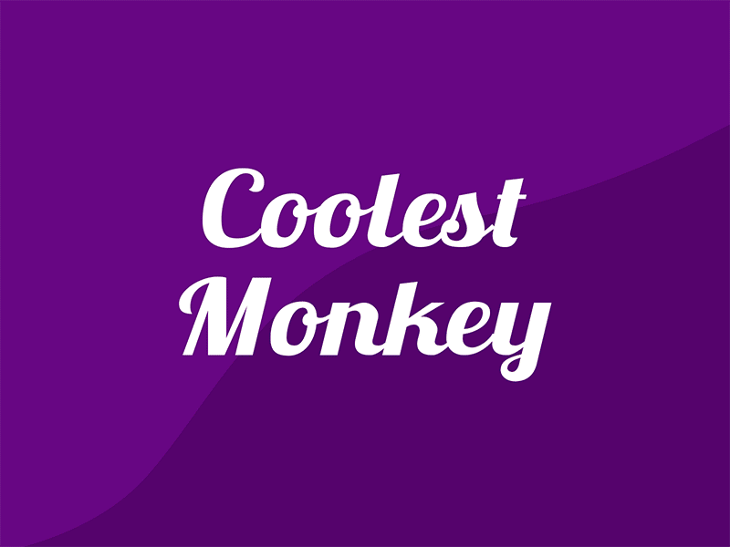 Coolest monkey animation adobe animation art creativity design thinking gif illustration monkey motion