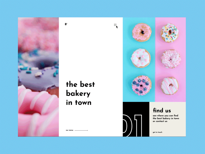 Bakery Animation after effects baker bakery branding color color block color blocking colors colors palette design illustration landing page logo screendesign typography ui user interface ux