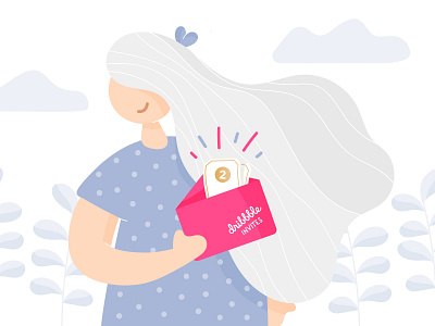 Dribbble Invites dribbble girl giveaway illustration invitation invite