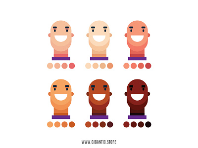 Skin Flat Design Colors Scheme cartoon cartoon character cartoon illustration character character art character creation colorpalette colorscheme flat design flat design colors graphic graphic art illustator illustration man person