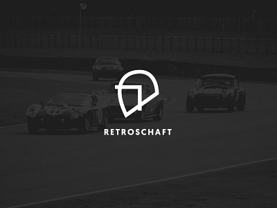 Logo Retroschaft flat flat design helmet logo logo design logotype race racing