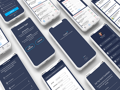 Find Me apps dribble employee hire invite mobile app rebounce recruit ui ux ui ux design
