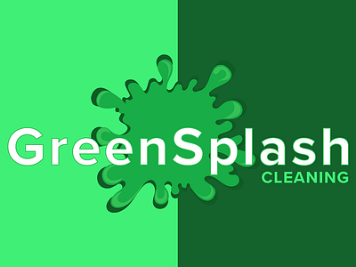 Logo concept for detail cleaning cleaning concept detail eco green logo splash