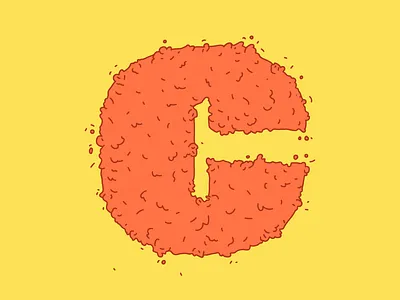 C crunchy letter letter c lettering lettering art letters letters for may nugget