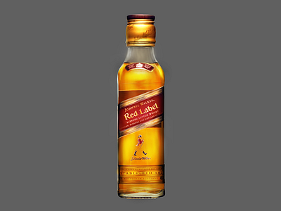 whisky illustration johniewalker painting photoshop retouching