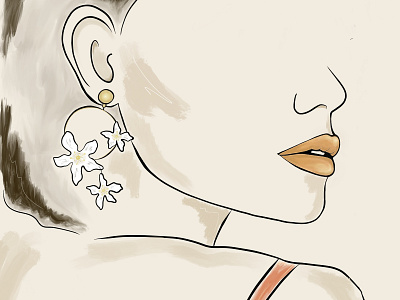 Jewelry For Wanderlust and Co branding design digitalart drawing fashionillustration illustration vector