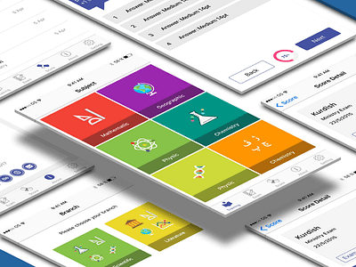 Exam app android aplication app branding design graphic icon illustration ios logo mockup ui ux