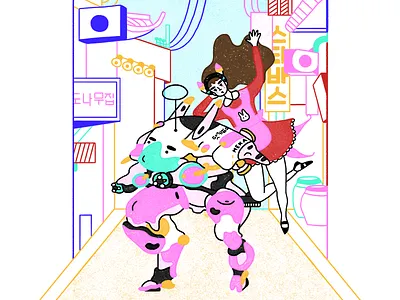 d.va 💫 d.va design drawing fanart illustration line art overwatch ow