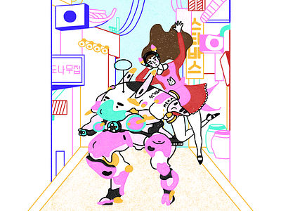 d.va 💫 d.va design drawing fanart illustration line art overwatch ow