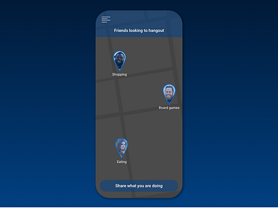 Daily UI Challenge #020 - Location Tracker 020 app challenge daily dailyui illustration location map maps mobile web