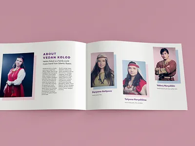 Vedan Kolod Press Release band brochure design graphic design press release print