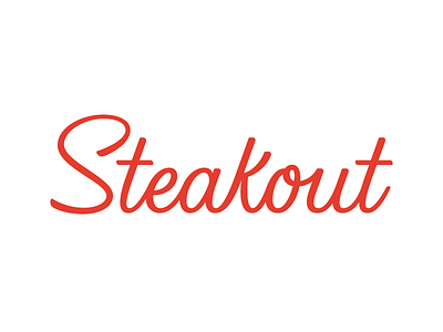 WIP bbq brand branding lettering logo logotype restaurant script steak type wordmark