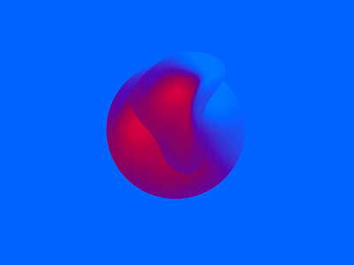 Sphere Exploration 3d abstract baugasm bauhaus blue clean conceptual gradient map minimalist red rgb shading space