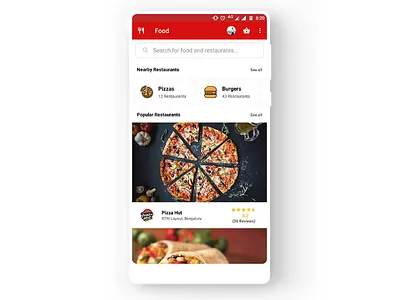 Food Order App UI Design in Android Studio android android app design appdesign clean food order app invite minimal uidesign userinterface