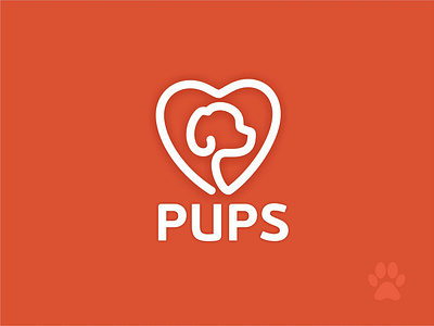 ThirtyLogos, Day 15. Pups 30 day logo challenge 30logos dailylogo logo pups thirtylogos