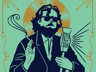 Father John Misty Illustration father john misty gig poster illustration music poster record unofficial