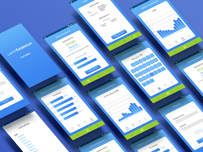 Lahti Energia app concept app consumption electricity graph ui