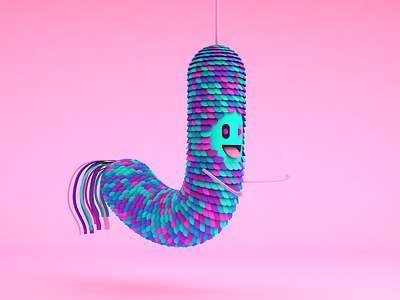 monster 3d character cinema 4d colours design illustration