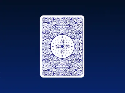 Deck of cards card design deck of cards illustration magic print