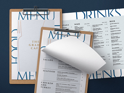 Restaurant Menu Design cafe design dinner drink drinks elegant food lunch menu minimal print restaurant template