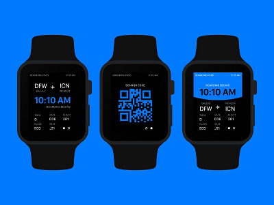 Daily UI 024 - Boarding Pass app apple boarding pass challenge daily ui design ui ui ux design ux watch