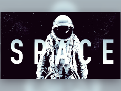 Space - An Exploration in After Effects nonsense after effects astronaut black contrast design space type typography