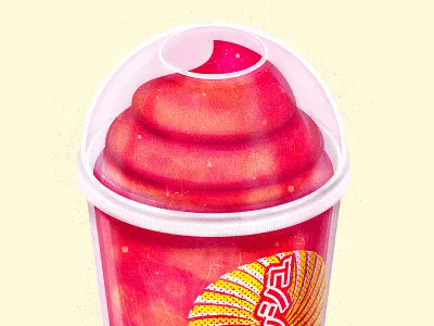 Slurpee...kinda food icee illustration illustrator japanese simple slurpee the creative pain vector
