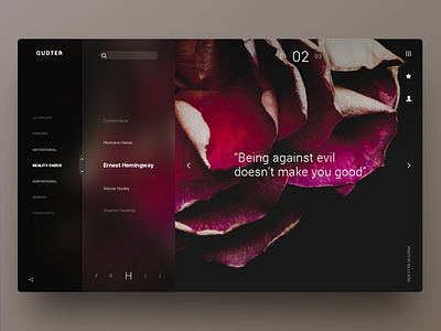 Quoter appdesign concept productdesign quotes ui webdesign