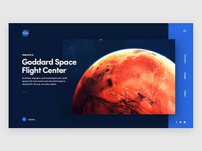 Nasa - Landing Page design font interaction ui website