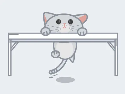 You Have Cat to be Kitten Me Right Meow 2d cat cat illustration cute flat flat design fun illustration illustrator line art minimal muted vector