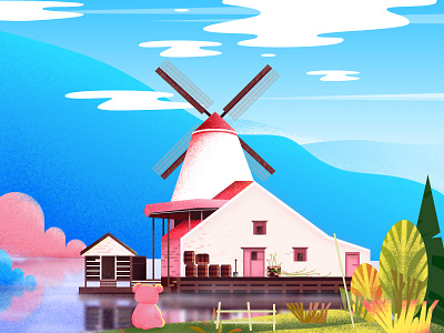 travel habitat illustrations