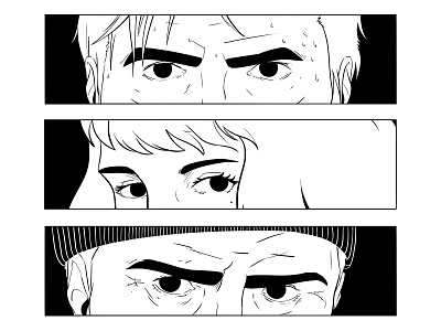 those eyes... art blackandwhite desenho design digitalart drawing eyes illustration tension