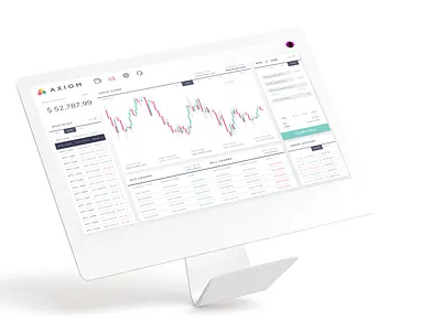 Axiom Web | Exchange blockchain clean crypto exchange crypto wallet cryptocurrency design ui ui ux design ux web
