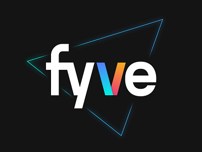 Fyve Media 5 logo adobe advertising logo clean creative five flat font fyve fyve media gradient illustrator logo logotype marketing logo media minimal minimal logo photoshop wordmark