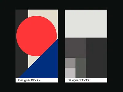 Designer Blocks - Cards clean design graphic graphic design grid layout minimal swiss type typography