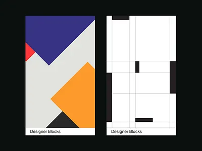 Designer Blocks - Cards clean design graphic graphic design grid layout minimal print swiss type typography
