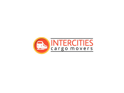 Cargo company logo branding cargo design flat icon illustrations logo transport