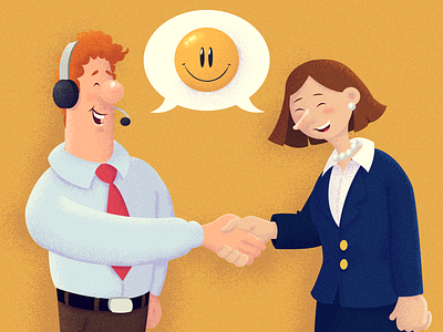 Winning Customers art direction blog cover character design freshdesk freshworks graphic design illustration photoshop visualisation