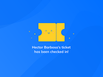 Ticket Illustration for Stubba artistmichi blue book check cute design designway event graphic icon illustration stubba ticket ui design yellow