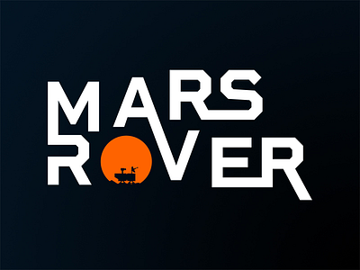 Mars rover type adobe creative creativity design illustrator logo logo design logos mars space stars type typography vector